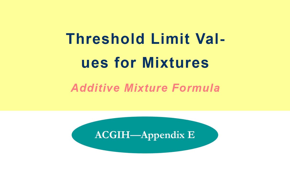 ACGIH Appendix E reference
